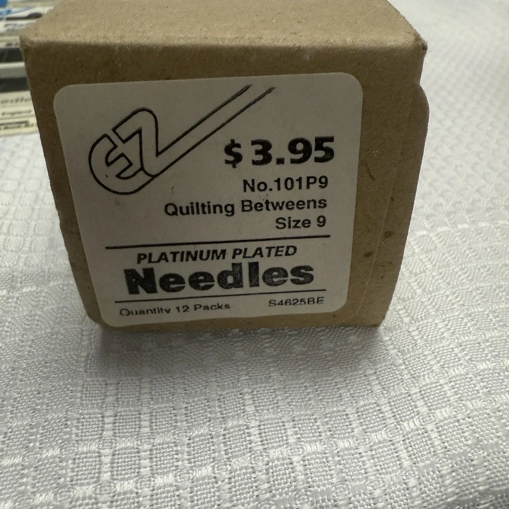 Vintage EZ Betweens Quilting Needles 2‎ pack each Size 9 Lot Of 12 New Sealed